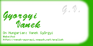 gyorgyi vanek business card